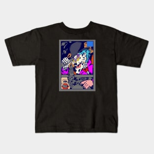 Dope skull joker manga illustration Kids T-Shirt